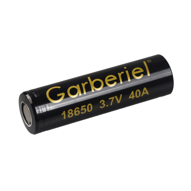 Garberiel 18650 3.7V 40A High Power Flat Top Rechargeable Li-ion Battery 1 Piece