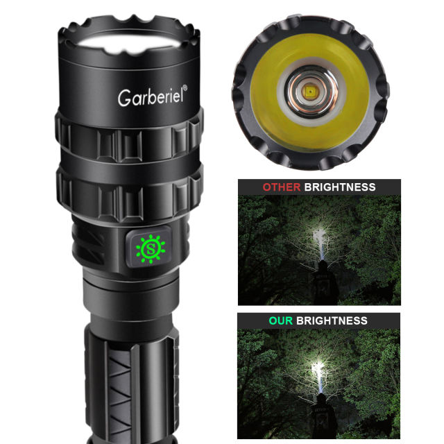 Garberiel X11 Flashlight 5 Modes IPX5 Waterproof  with 18650 Rechargeable Battery