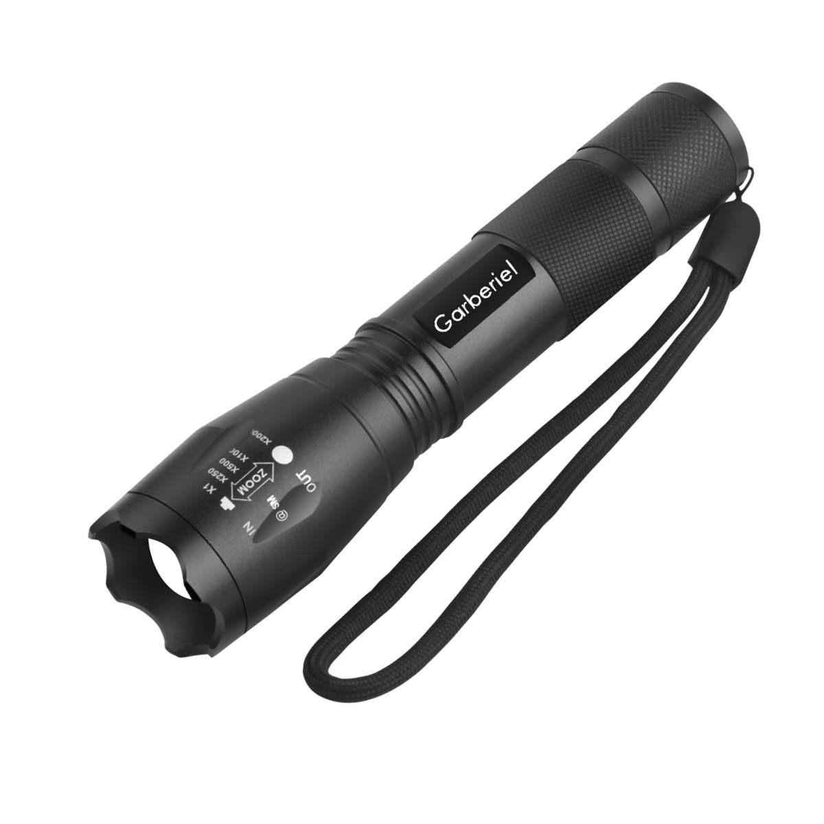 Garberiel High Lumen LED Flashlight Mini T6 Pocket Flashlight with 5 Modes