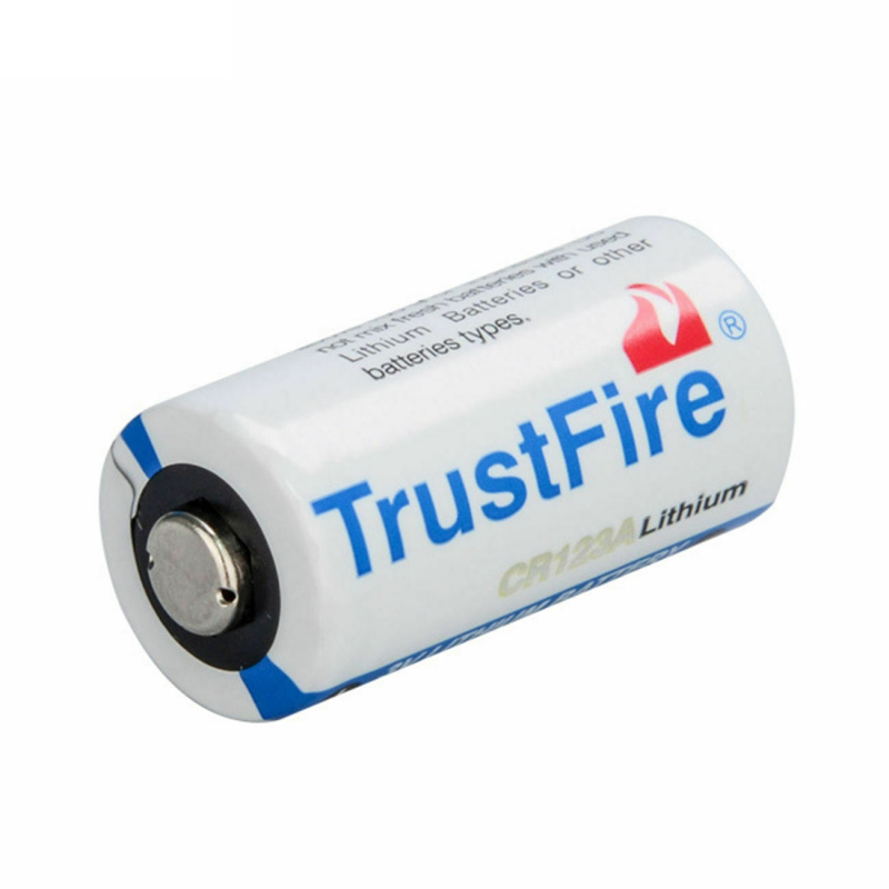 10pcs  TrustFire 3V CR123A Disposable Batteries for Gun Light, Door Bell (White)