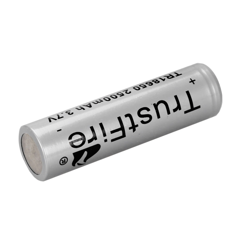 4 pcs Trustfire 3.7V 18650 Battery 2500mAh (Gray)