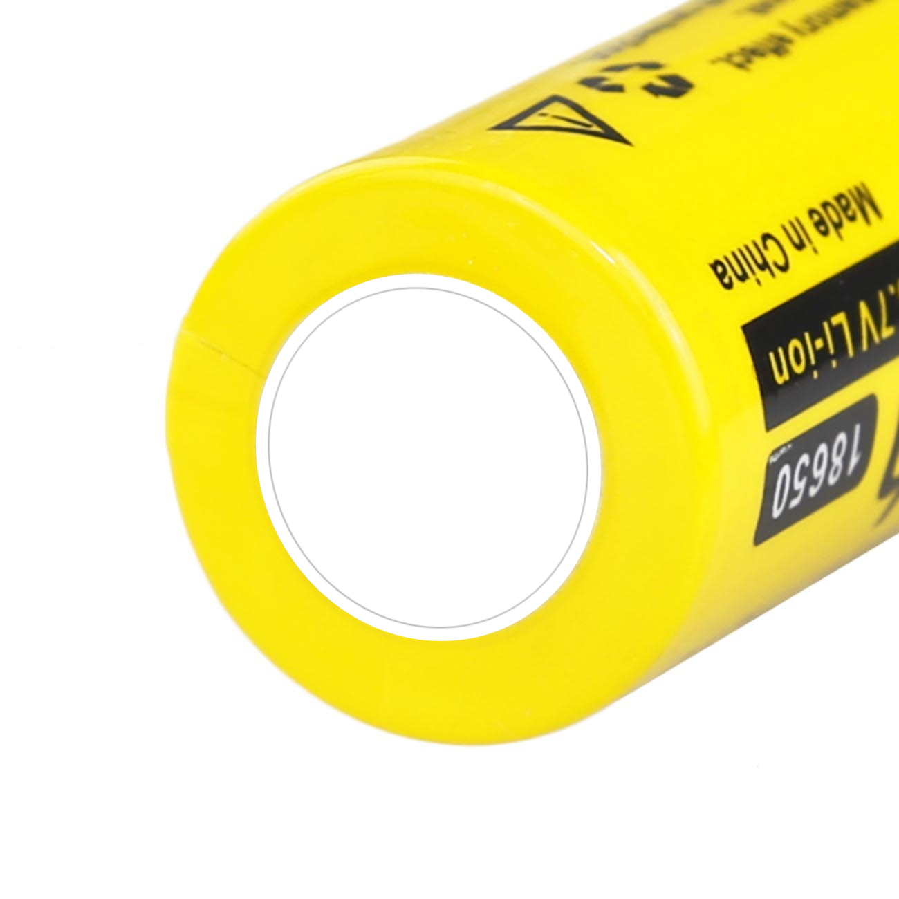 10 Pieces 5000mAh 3.7V Rechargeable 18650 Battery(Yellow)