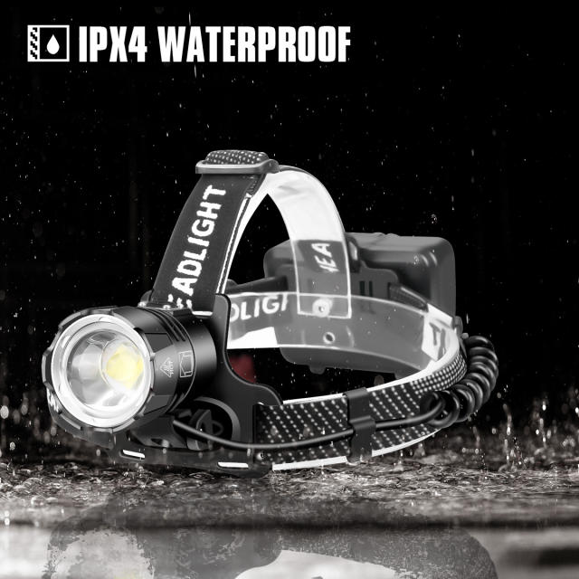 Garberiel LED XHP70 Headlamp 3 Modes Rechargeable Headlight