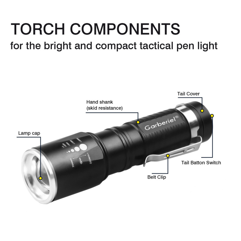 Garberiel T6 Daily Flashlight Mini Size G1201 800LM Brightness