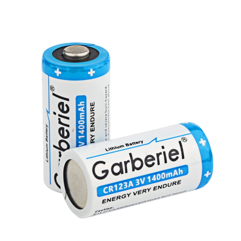 Garberiel 3V CR123A Lithium Battery 1400mAh High Drain