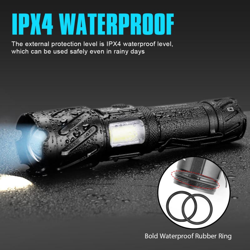 Garberiel XHP99 Magnetic Flashlight Rechargeable with COB Side Light