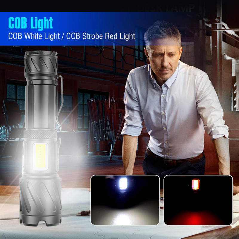 Garberiel XHP99 Magnetic Flashlight Rechargeable with COB Side Light