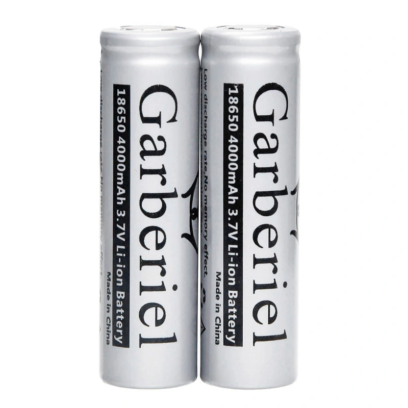 Garberiel Flat Top 4000mAh 18650 Battery Rechargeable 3.7V Lithium 1 PC