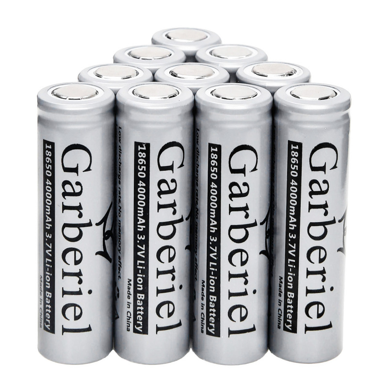 Garberiel Flat Top 4000mAh 18650 Battery Rechargeable 3.7V Lithium 1 PC