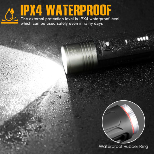 Garberiel 30Watt LED Strong Flashlight with 6561 Feet Long Range