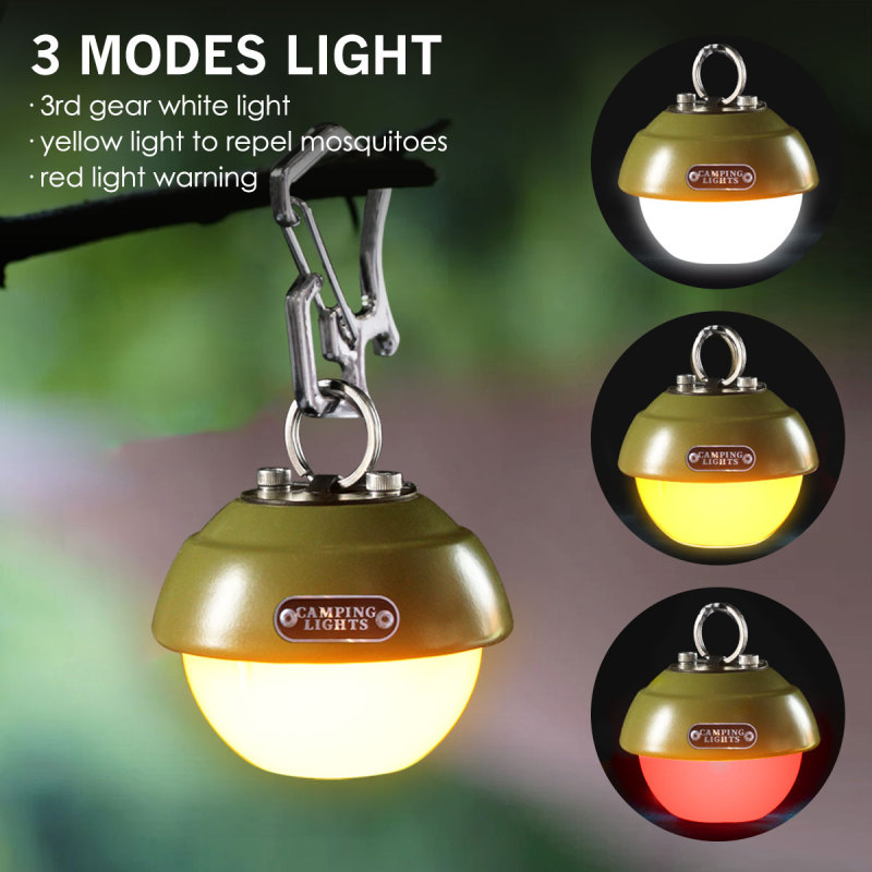 Garberiel Outdoor Mini Camping Best Mosquito Repellent Lamp 3 Modes Backpack Light