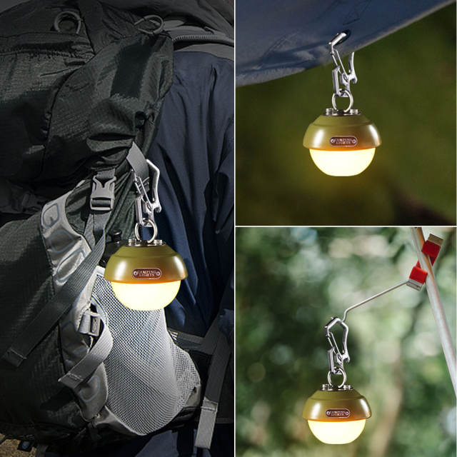 Garberiel Outdoor 24H Mini Camping Light Mosquito Repellent IPX4 Backpack Light
