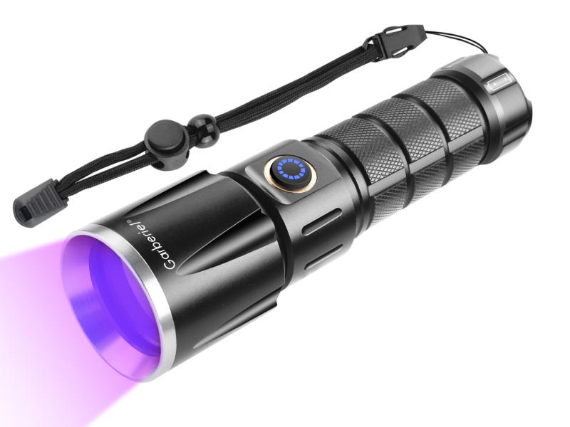 Garberiel UV Flashlight 365nm Portable Ultraviolet Black Light USB Rechargeable