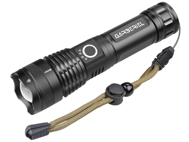 60W GT50 LED Flashlights USB Rechargeable High Power Tactical 5