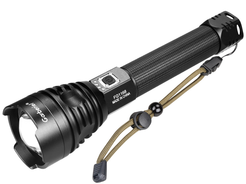 LED XHP90 3 Modes Flashlight Zoomable with 2000mAh18650 Batteries & Charger