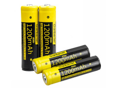 4 Pcs Rechargeable 18650 High Protective Li-ion Batteries 1200mAh