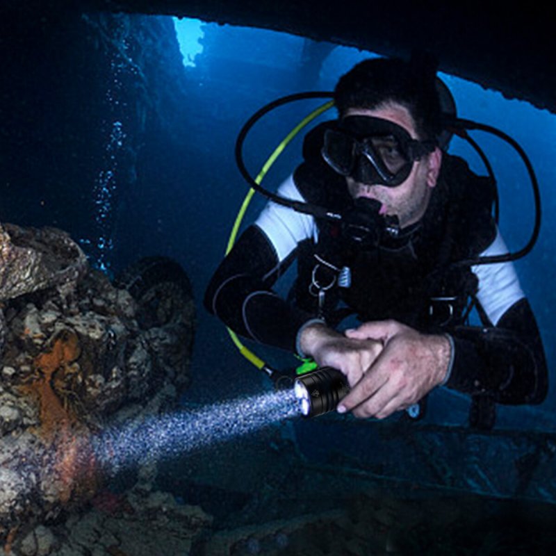 Garberiel Scuba Diving Flashlight Dive Torch 1000 Lumens Underwater 328ft
