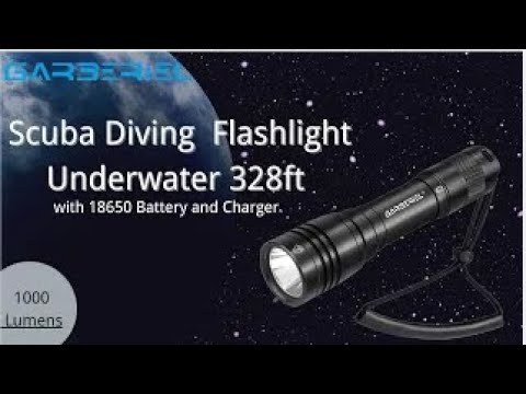 Garberiel Scuba Diving Flashlight Dive Torch 1000 Lumens Underwater 328ft