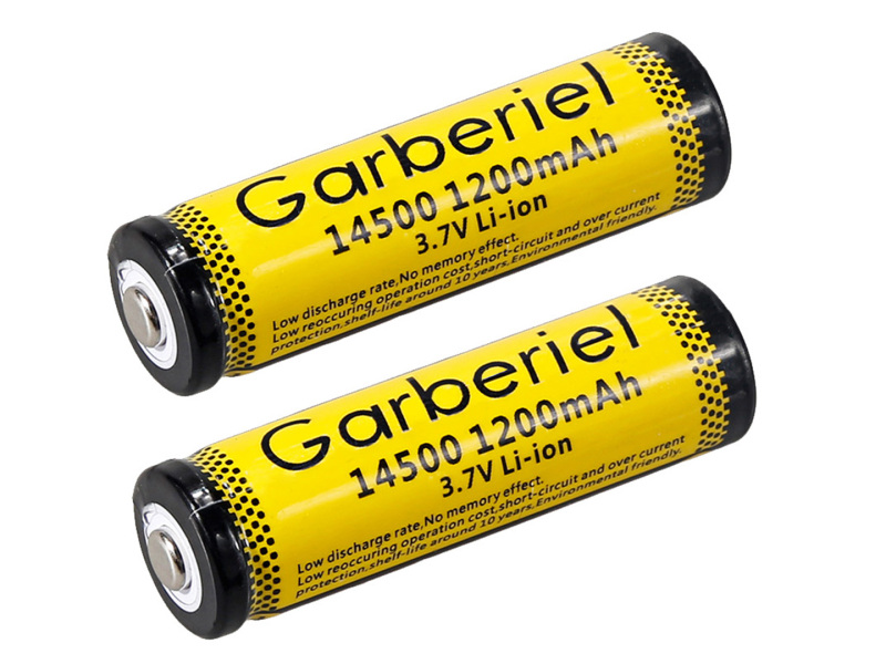 10pcs Garberiel Rechargeable 14500 AA Battery 3.7V Lithium Battery