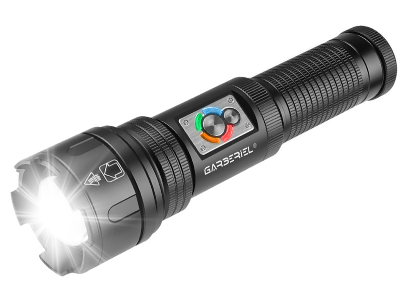 Garberiel High Lumens XHP99 Rechargeable Portable Flashlight with COB Light