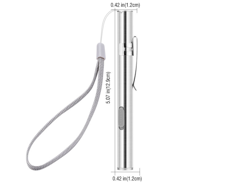 Garberiel USB Rechargeable Mini Pocket Flashlight For Doctor Nurse Diagnosis