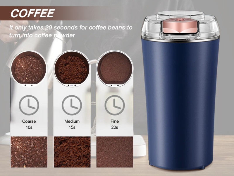 Electric Coffee Bean Blade Grinders for Coffee Bean, Spices, Herbs, Nuts, Grains