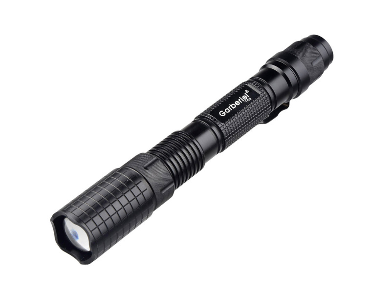 Garberiel 5Modes LED Flashlight Zoom Focus Tactical Torch with Durable Aluminum Body, T6 Bulb