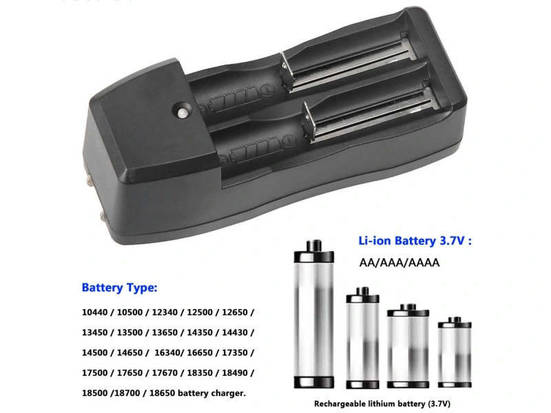 Dual Lithium Battery Charger – 4.2V Li-ion Charging – Rapidly Charges Batteries