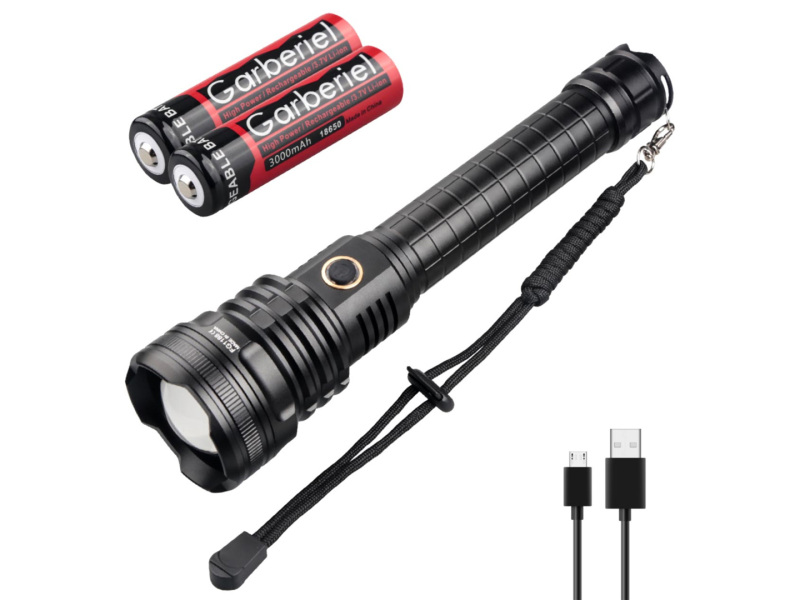 Garberiel XHP90 LED 8000 High Lumens Flashlight Waterproof