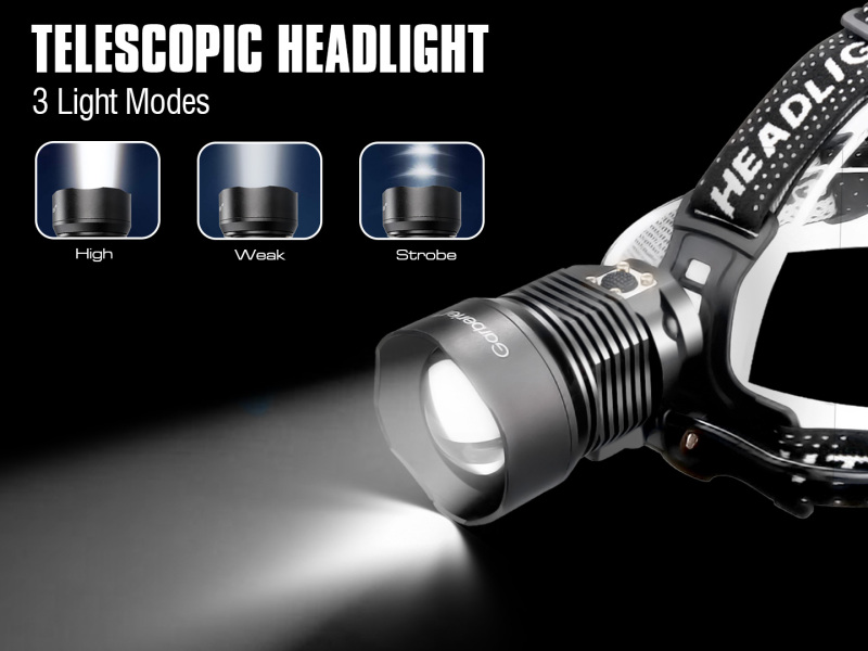 Garberiel LED Headlamp XHP90 Super Bright 6000 Lumens