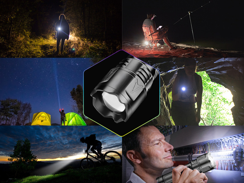 100000 Lumen Super Bright 5 Modes LED Rechargeable Flashlight With 26650 Battery & Power Display