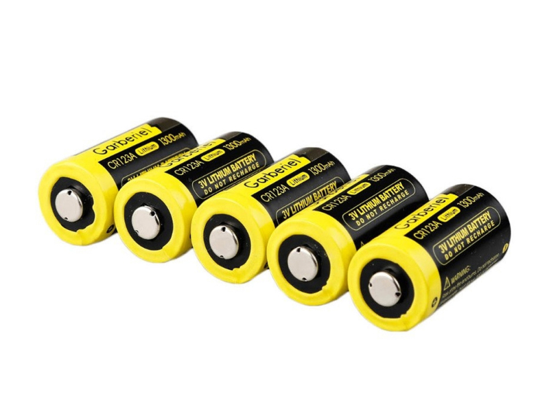 20pcs Garberiel 3V 1300mAh CR123A Li-ion Disposable Battery