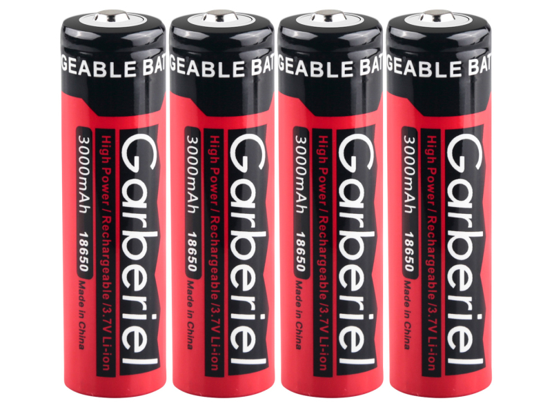 Garberiel 3.7V 3000mAh 18650 Rechargeable Li-ion Battery 1PC