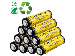 10pcs Garberiel Rechargeable 14500 AA Battery 3.7V Lithium Battery