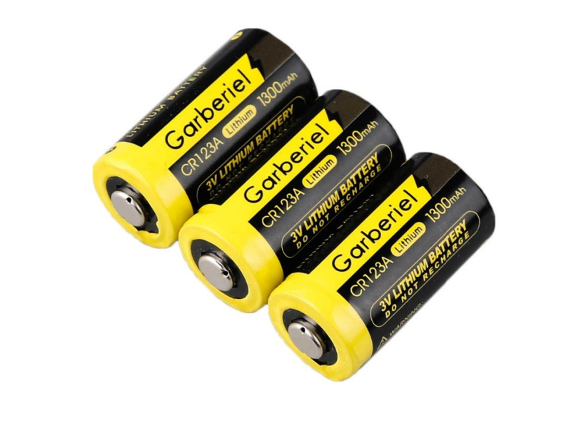 20pcs Garberiel 3V 1300mAh CR123A Li-ion Disposable Battery