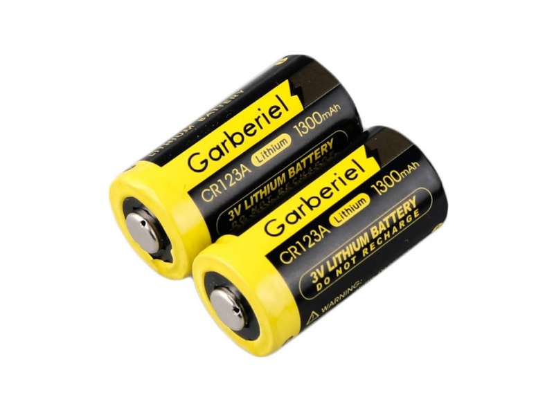 20pcs Garberiel 3V 1300mAh CR123A Li-ion Disposable Battery