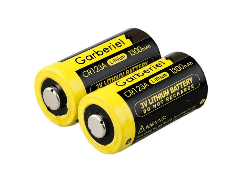 20pcs Garberiel 3V 1300mAh CR123A Li-ion Disposable Battery