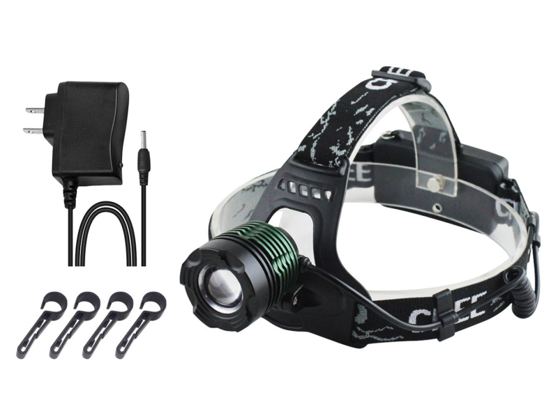 Garberiel Super Bright 90º Adjustable LED Headlamp with Hooks For Helmets