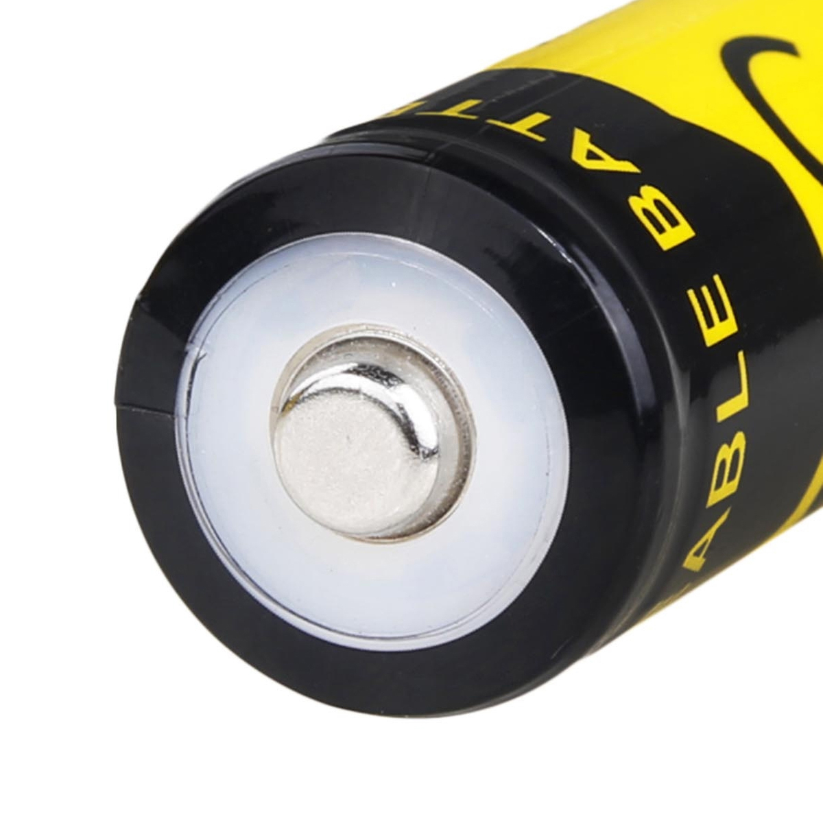 10 Pieces 5000mAh 3.7V Rechargeable 18650 Battery(Yellow)