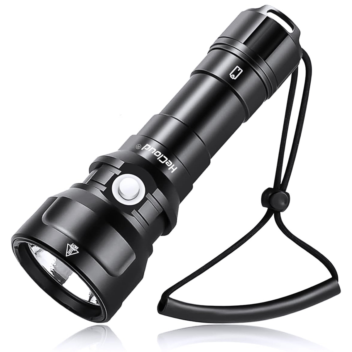 Hecloud Diving Scuba Flashlight Underwater 492ft with Rechargeable Battery and Charger