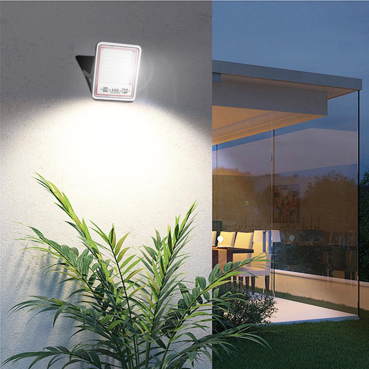 2 Pack LeKaufen Super Bright Work Light 6000K White Light LED Floodlight