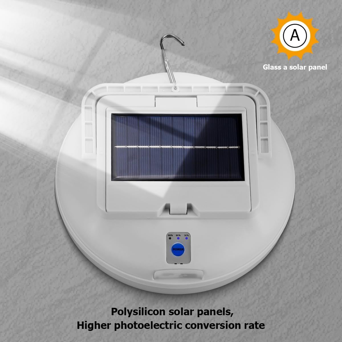 Lekaufen Solar Camping Light 800 LM with USB Charging  for Camping and Hiking