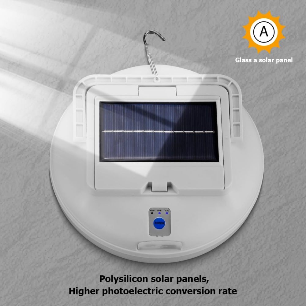 Lekaufen Solar Camping Light 800 LM with USB Charging  for Camping and Hiking
