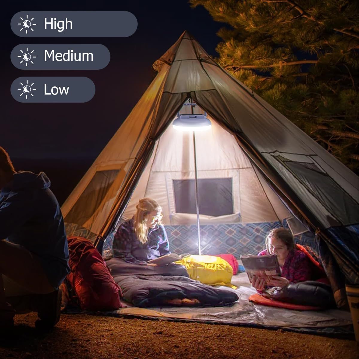 Lekaufen Solar Camping Light 800 LM with USB Charging  for Camping and Hiking