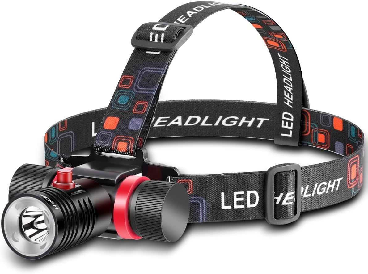 HeCloud Diving Headlamp 800LM with 3 Modes  for Diving Caving and Snorkeling