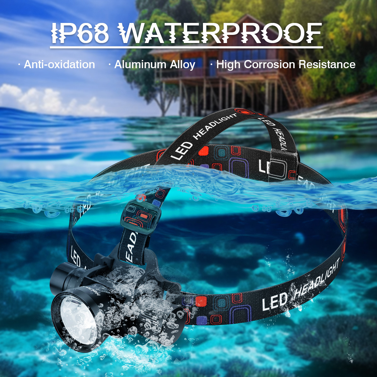 HeCloud HCH8307 Diving Headlamp Reliable Illumination for Deep-Sea Exploration
