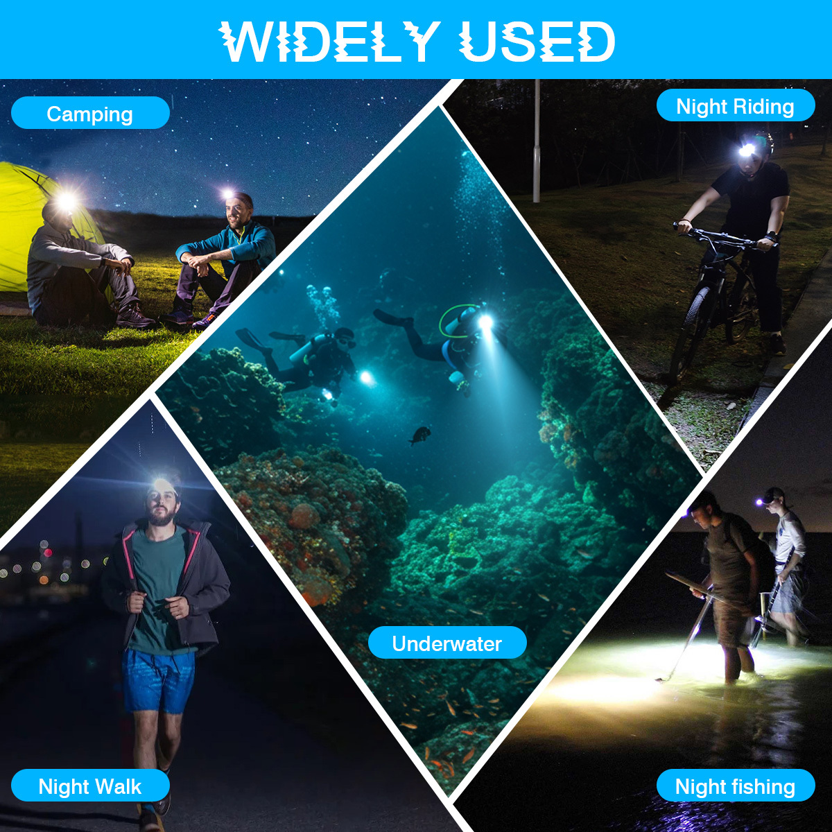 HeCloud HCH8307 Diving Headlamp Reliable Illumination for Deep-Sea Exploration
