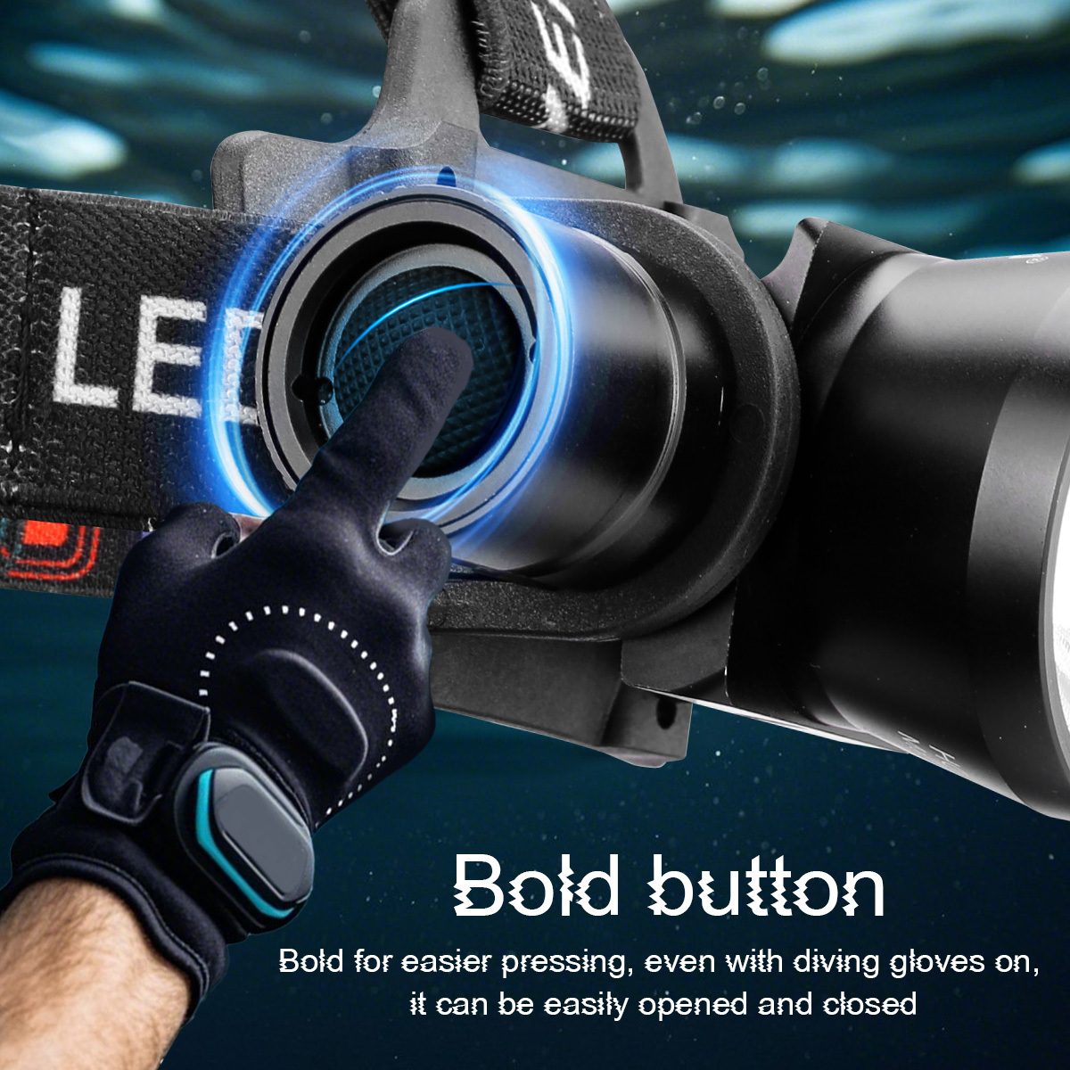 HeCloud HCH8307 Diving Headlamp Reliable Illumination for Deep-Sea Exploration