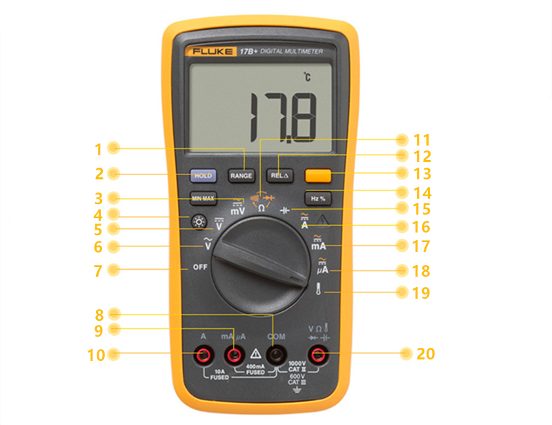 Fluke 17B+ Multimeter