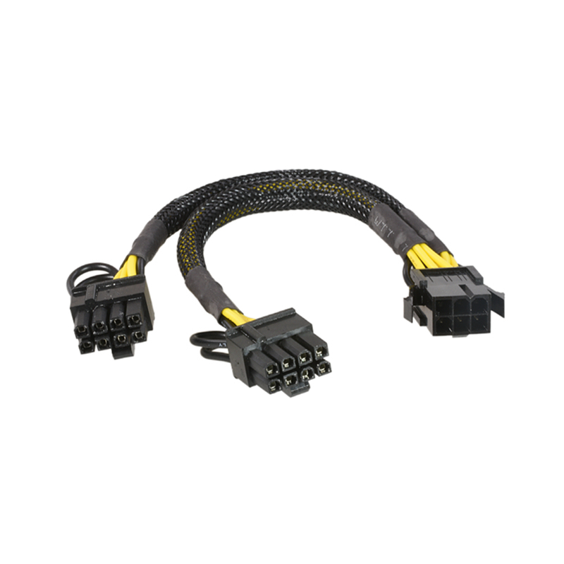 6P to dual 8P GPU power cable